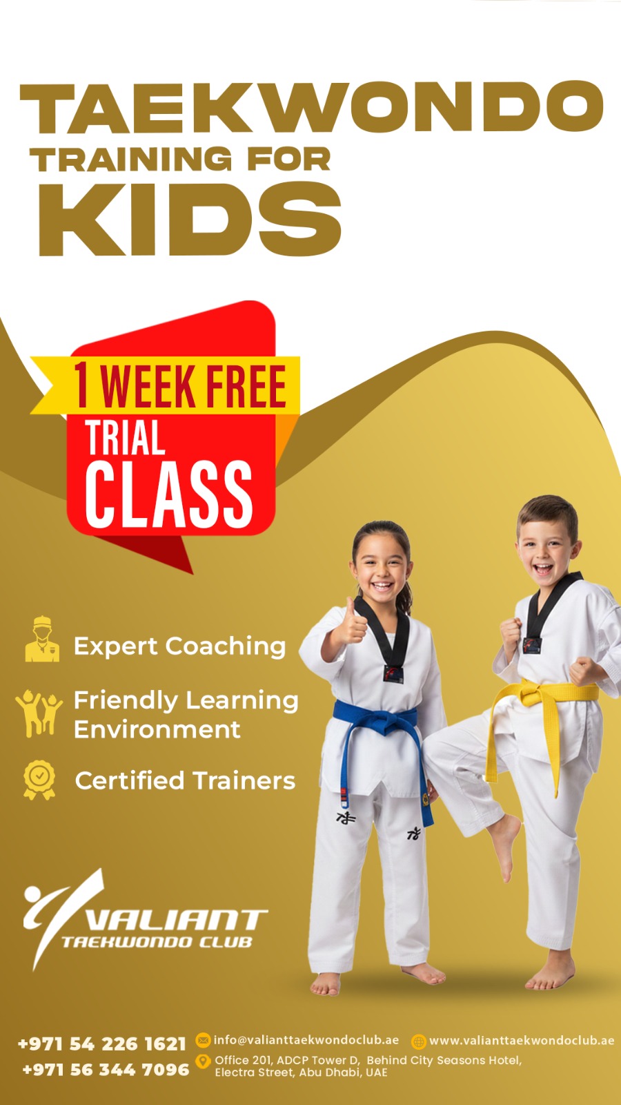 Valianttaekwondo Club Facebook ad