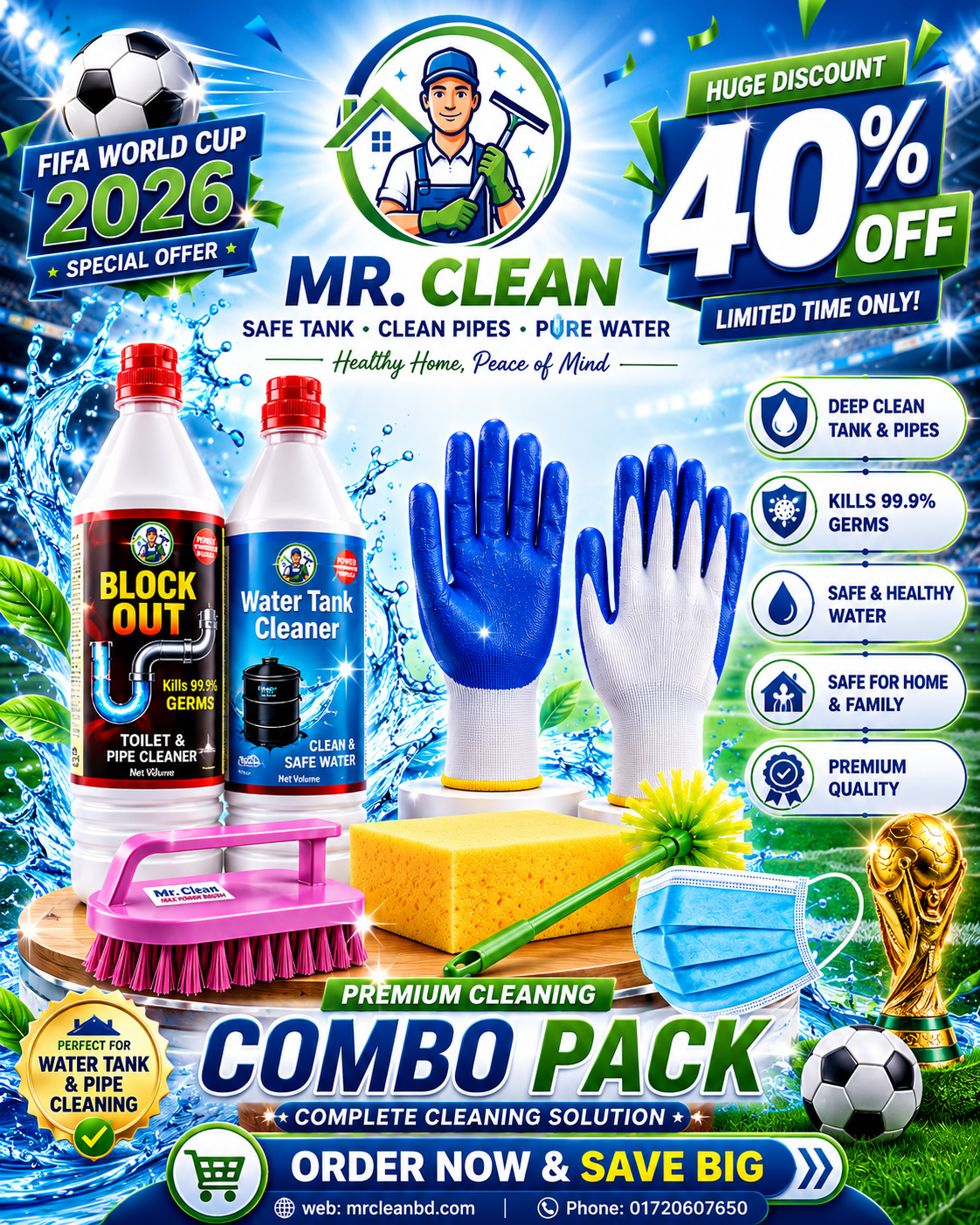 Mr. Clean BD Facebook ad