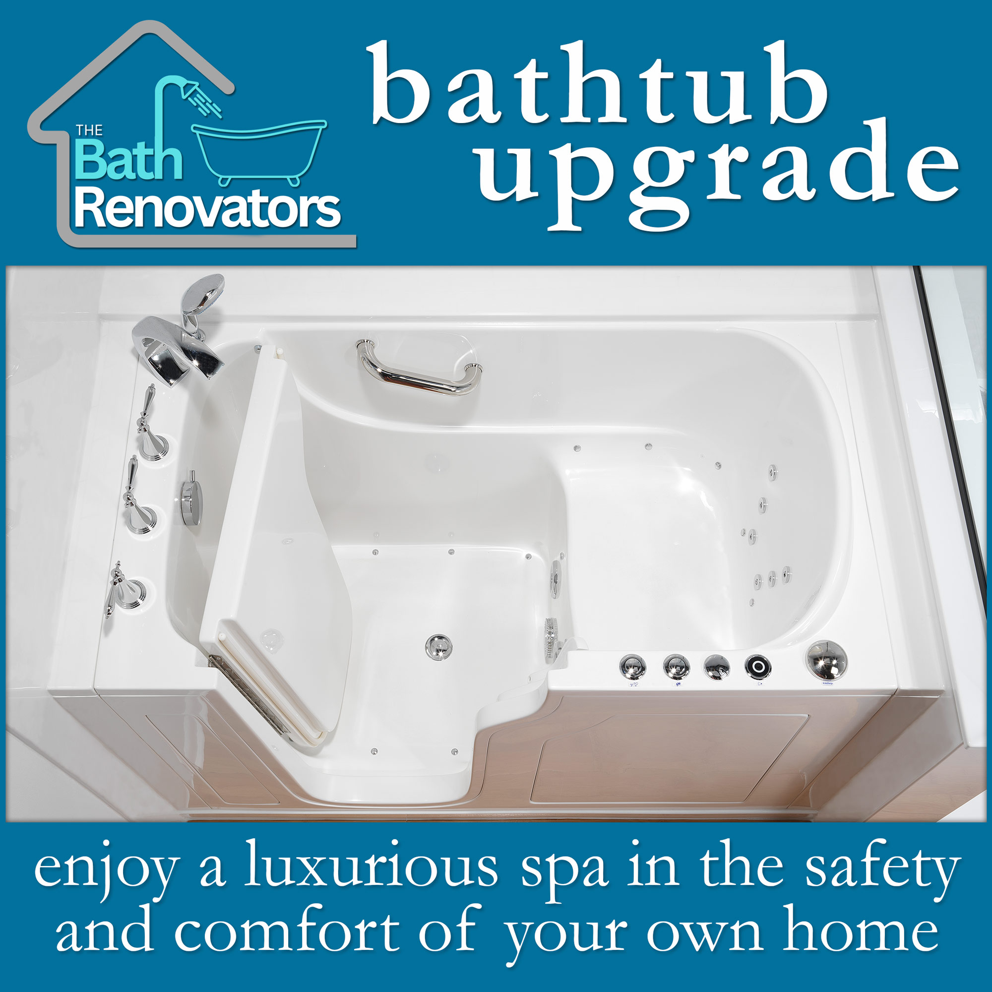 The Bath Renovators Facebook ad: Convert your current bathtub into your own personal…