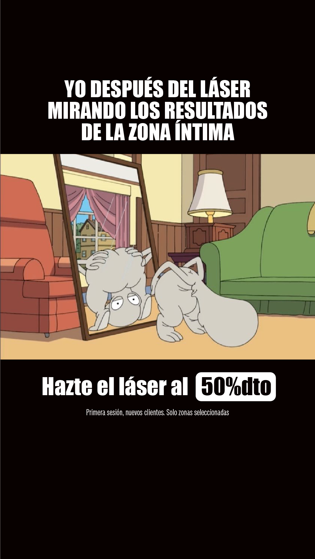 Láserum Facebook ad