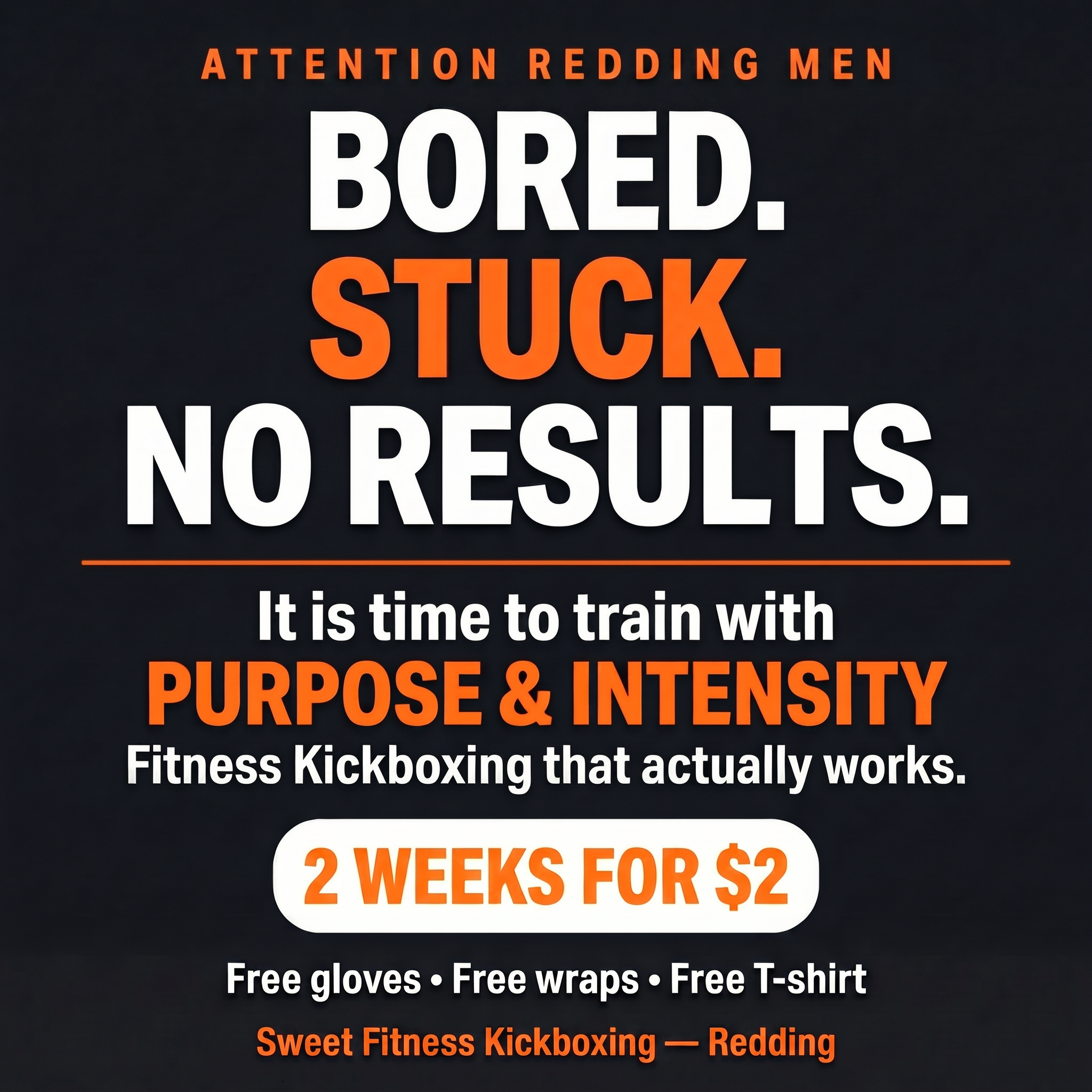 Sweet Fitness Kickboxing - Redding Facebook ad