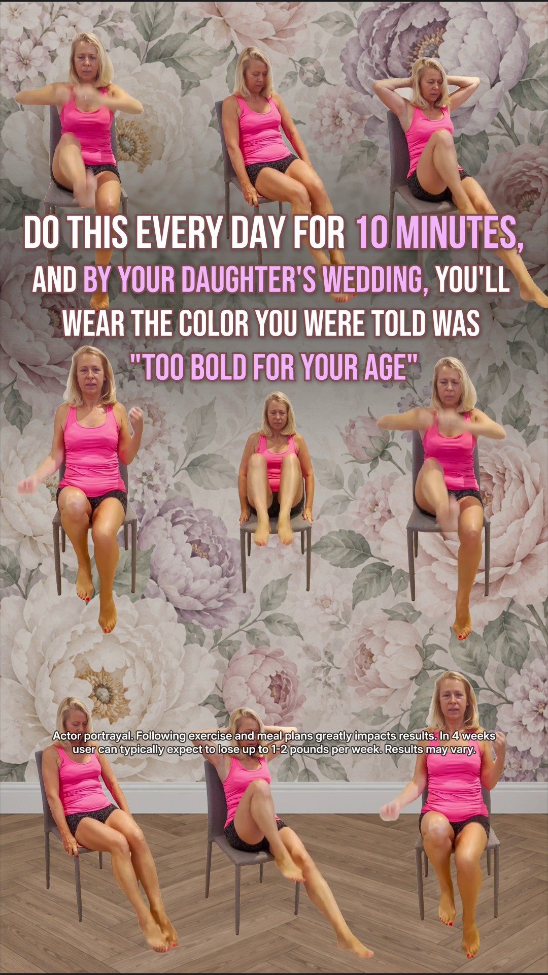 Tori Repa Facebook ad: Start Chair Yoga routine