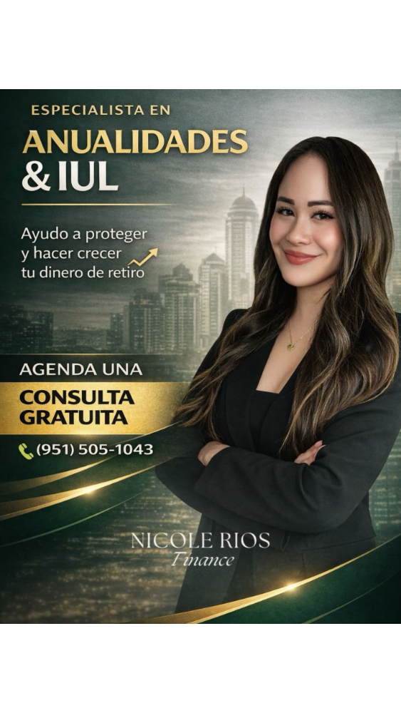 Nicole Rios Finance Facebook ad from Feb 8, 2026