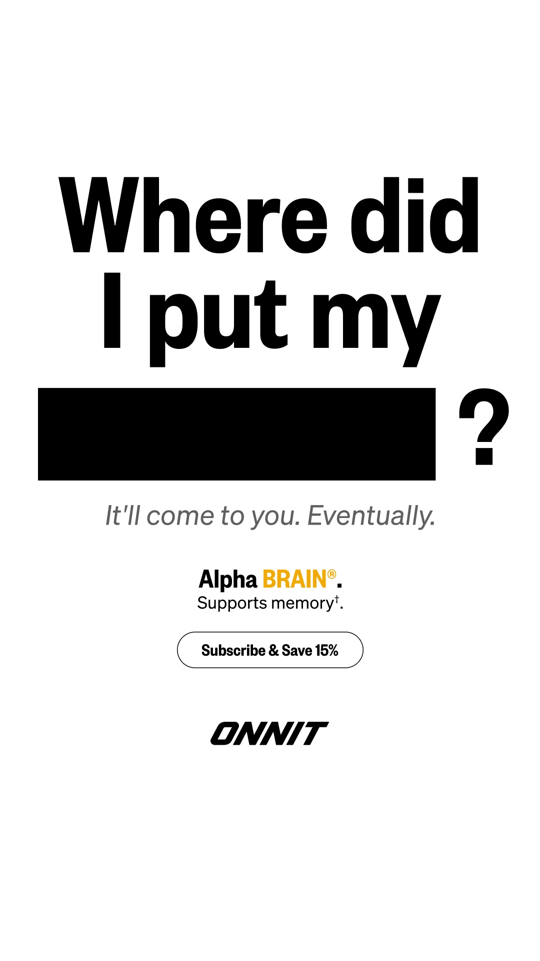 Onnit Facebook ad