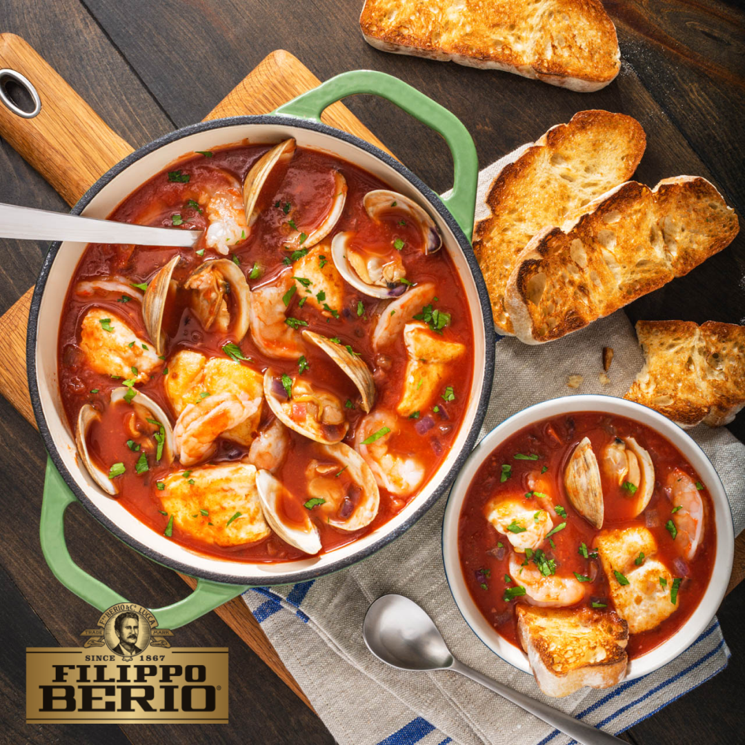 Filippo Berio Belgium Facebook ad: Salut les gourmands.