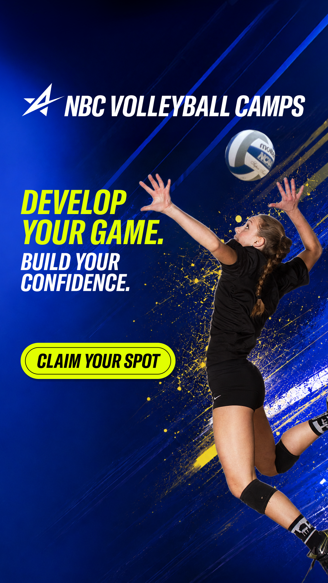 NBC Volleyball Camps! Facebook ad from Jun 19, 2026