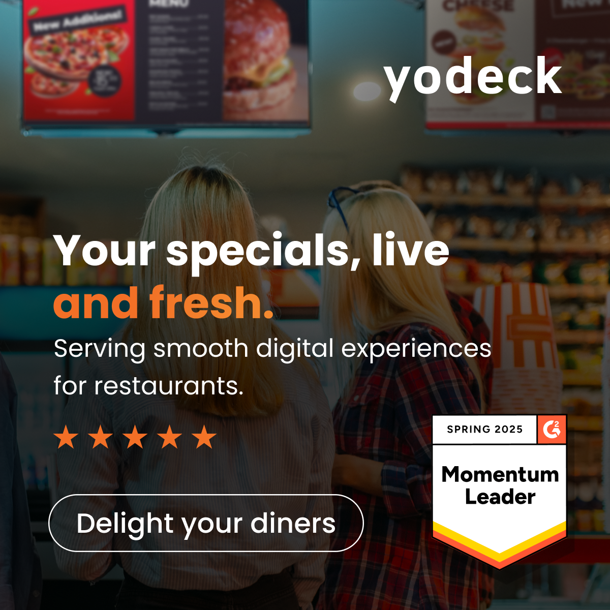 Yodeck Facebook ad