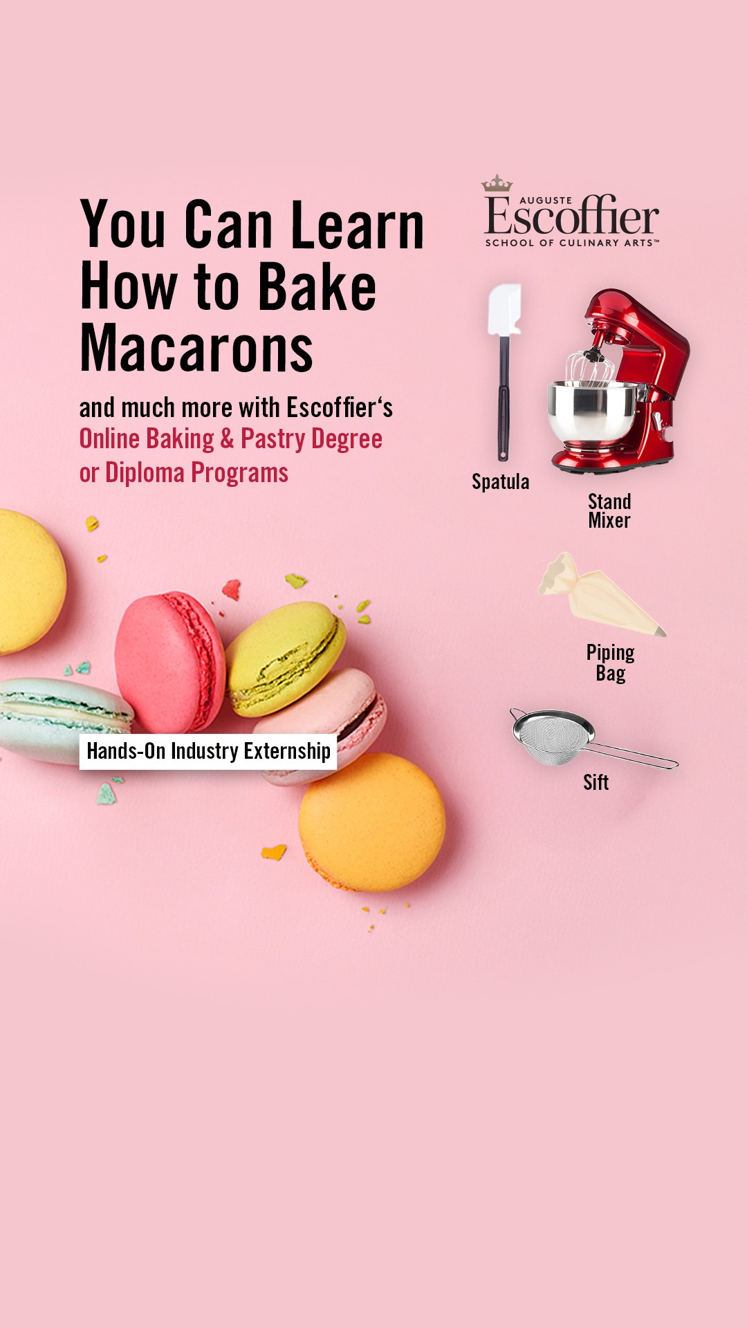 Auguste Escoffier School of Culinary Arts Facebook ad