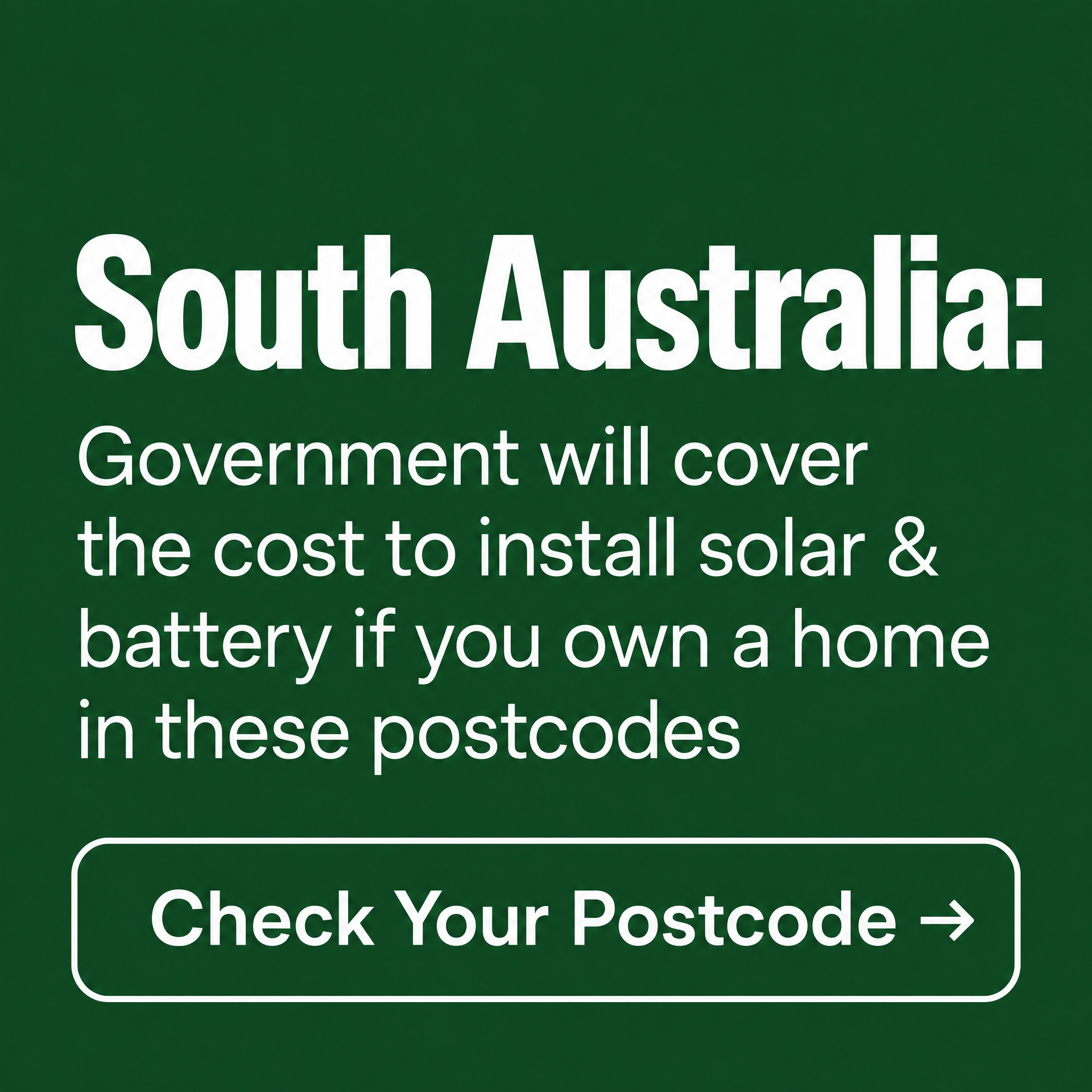 Solar & Battery - True Compare Facebook ad