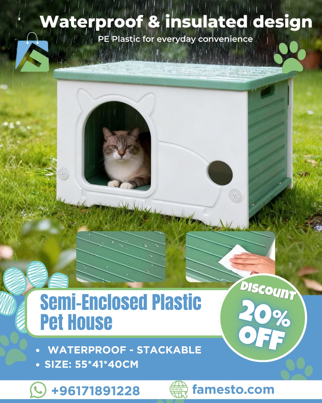 Famesto Facebook ad: Everything your pet needs, all in one place!