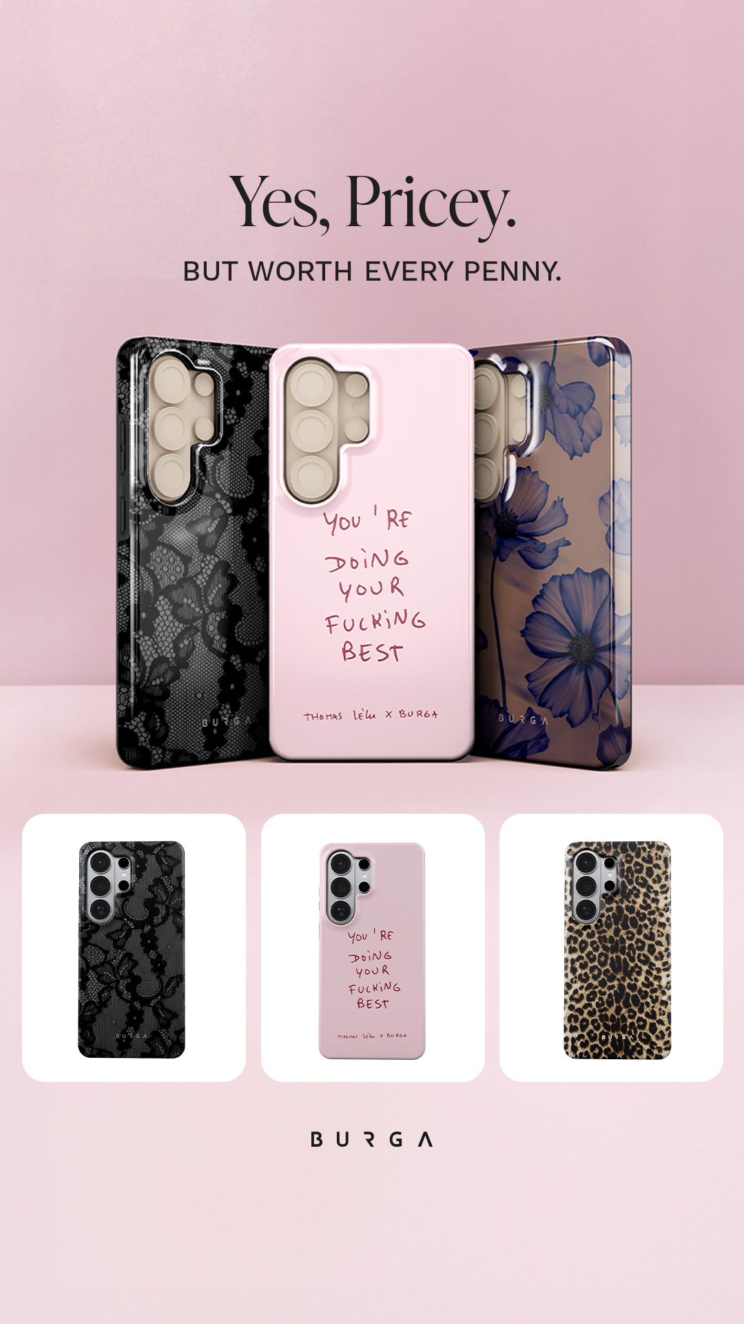 BURGA Cases Facebook ad
