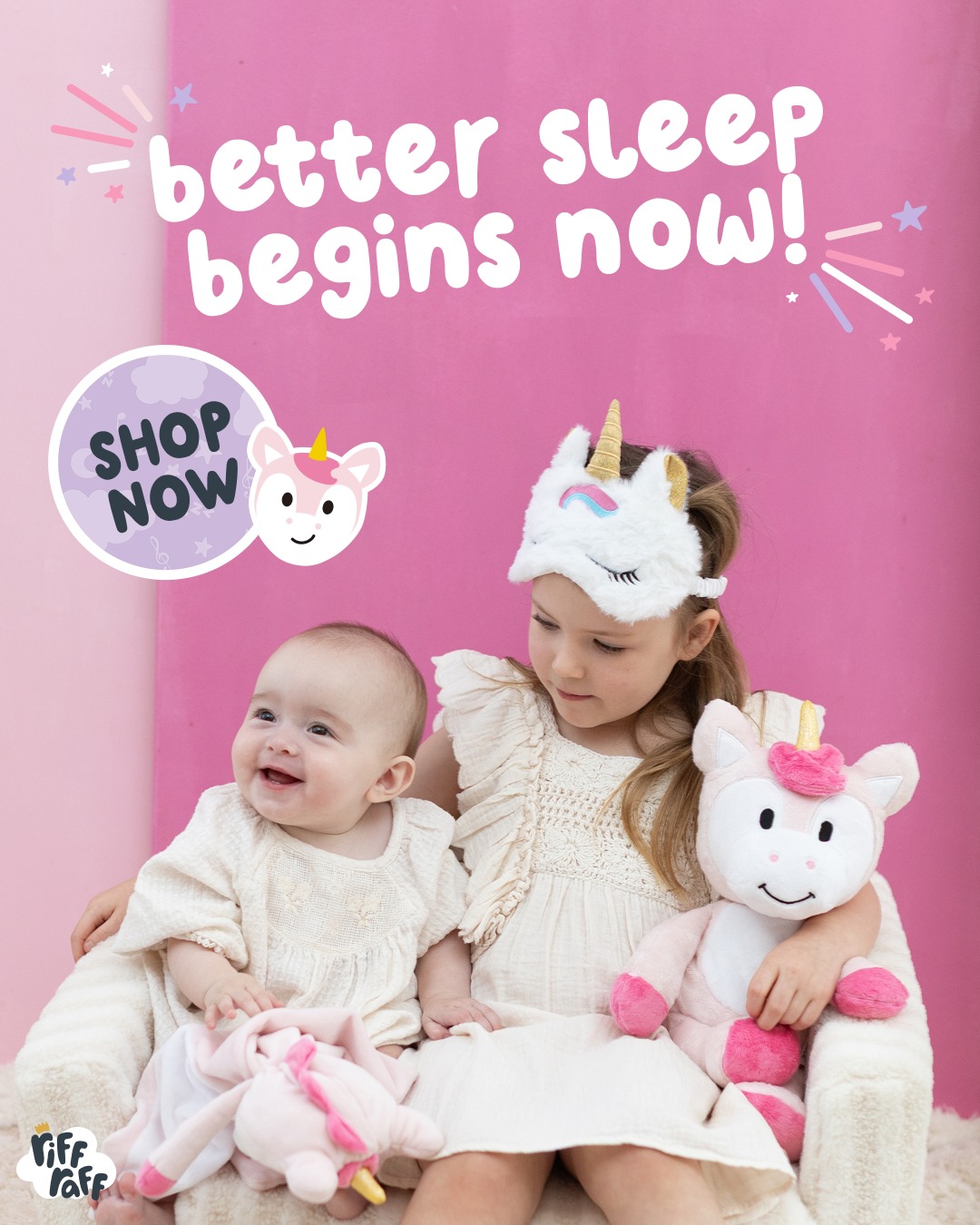 RIFF RAFF SLEEP TOYS Facebook ad