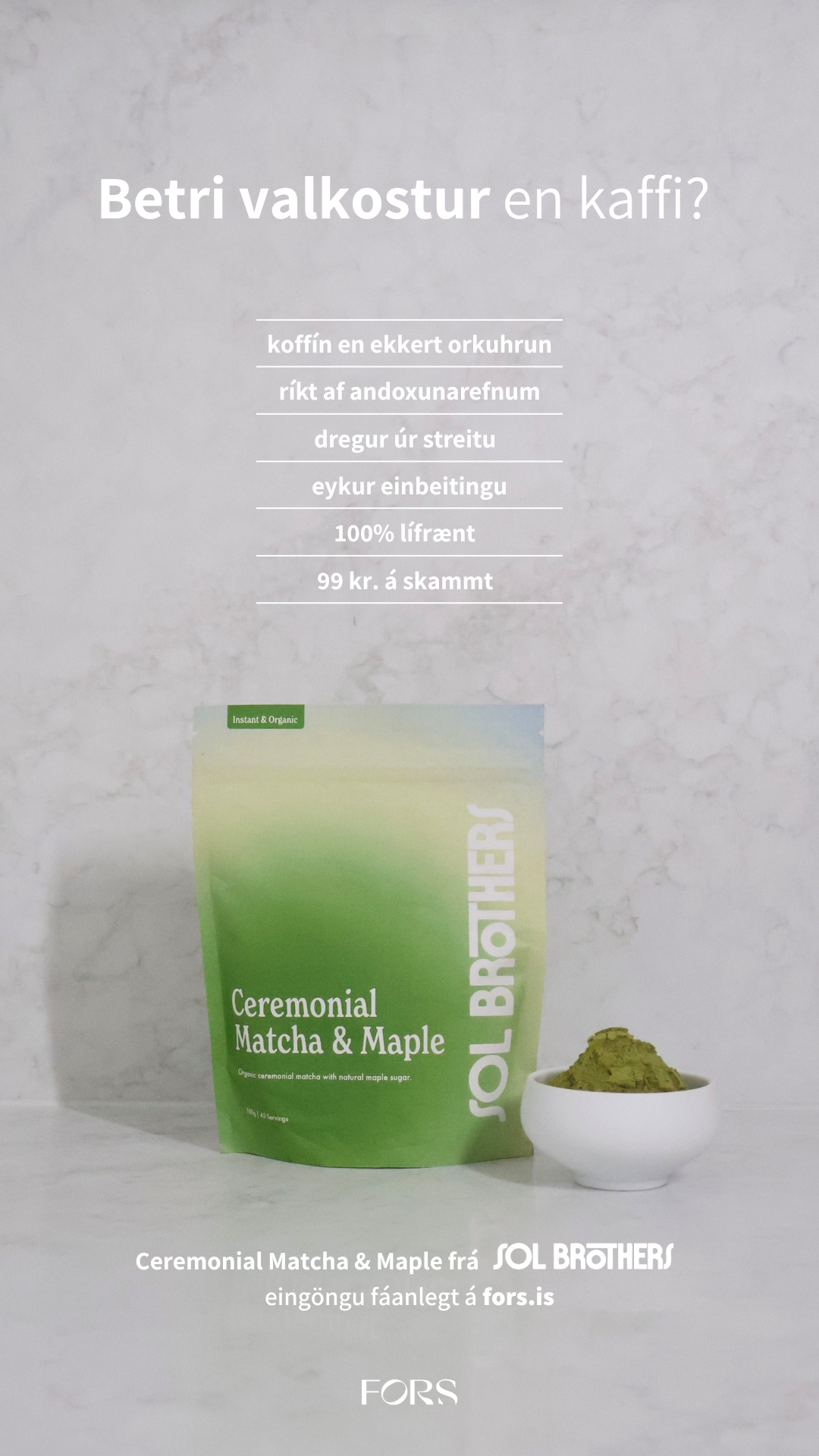 Fors - nutrition by nature Facebook ad