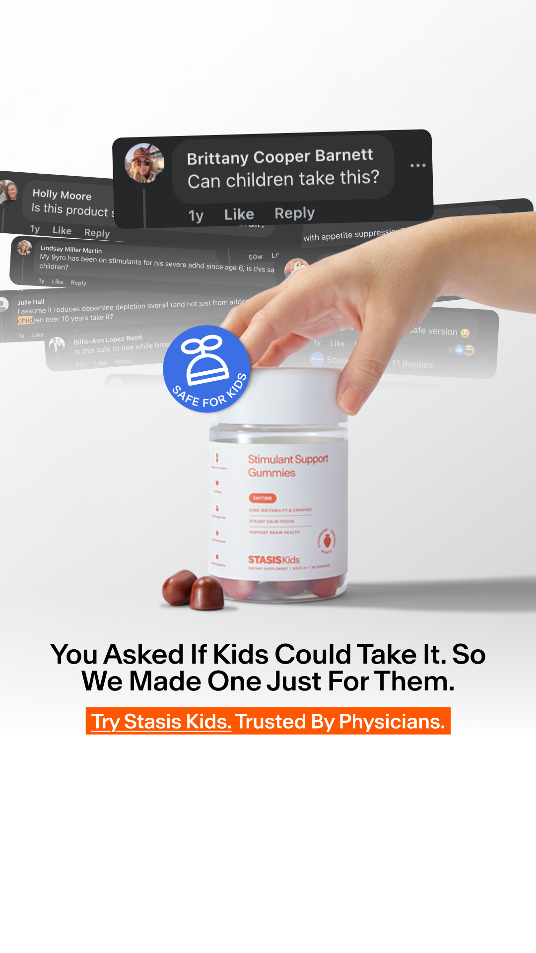 Stasis Kids Facebook ad