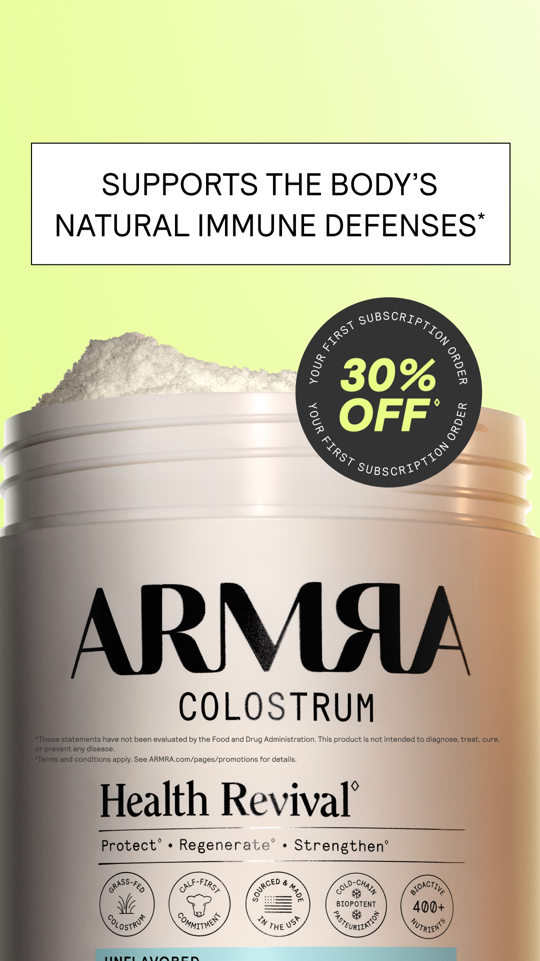 ARMRA Facebook ad