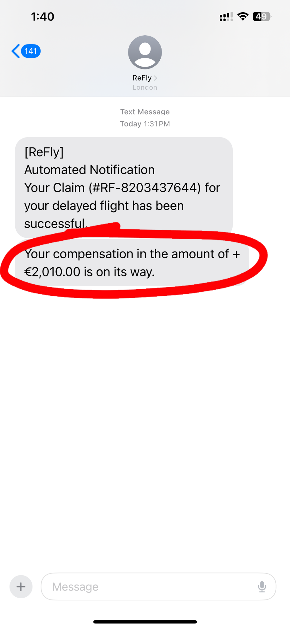 Refly Facebook ad