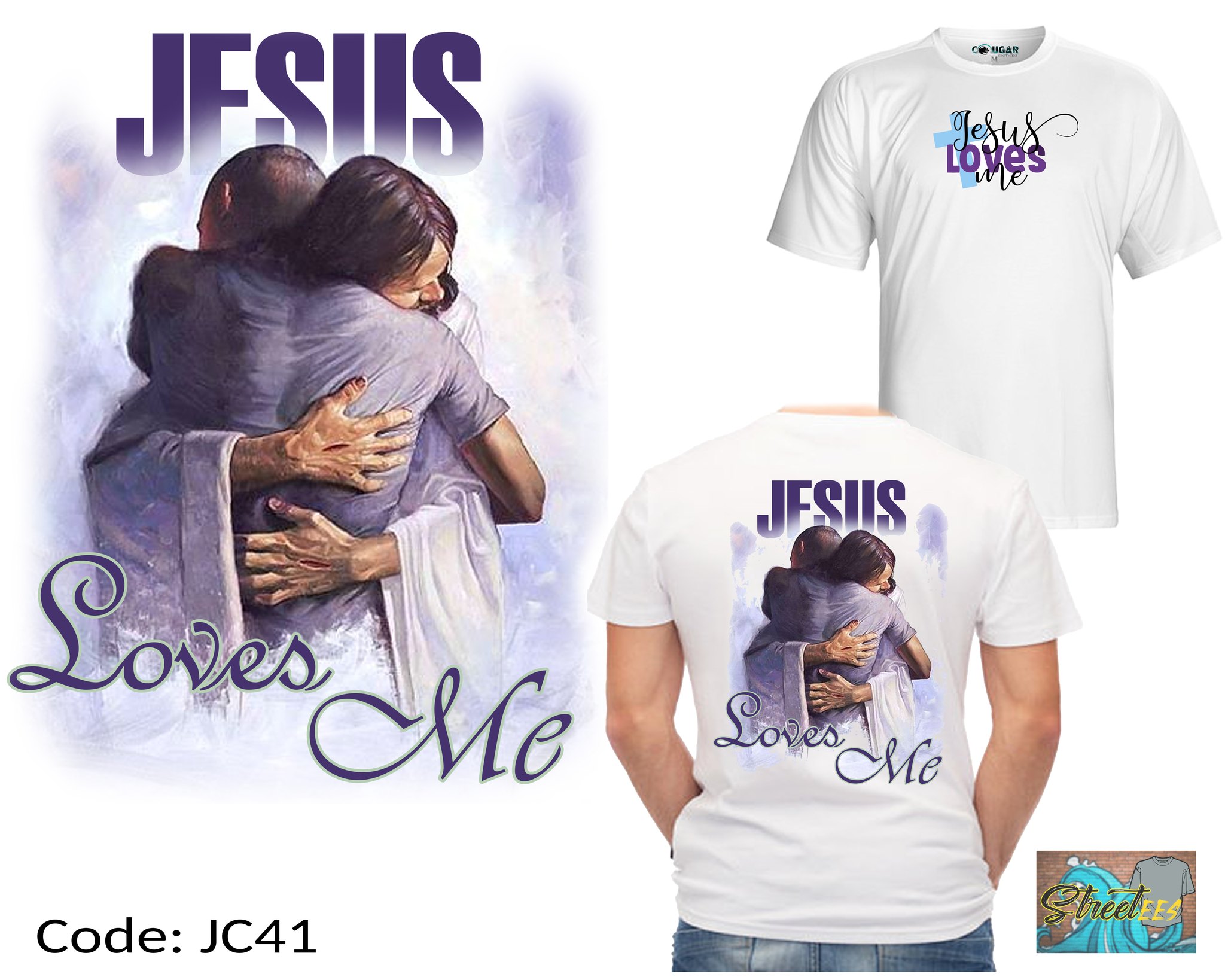 STREETees Facebook ad: Our dear JESUS CHRIST is now available on…