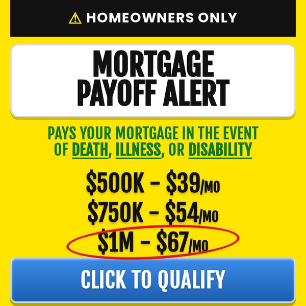 Home Life Services Facebook ad: Mortgage Protection w/ Living Benefits