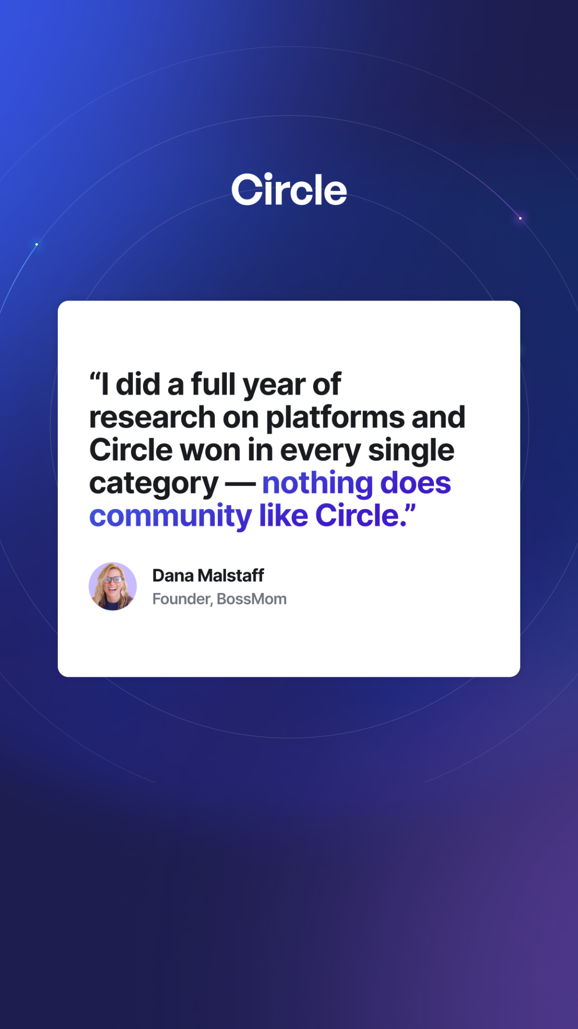 Circle Facebook ad from Jul 14, 2026