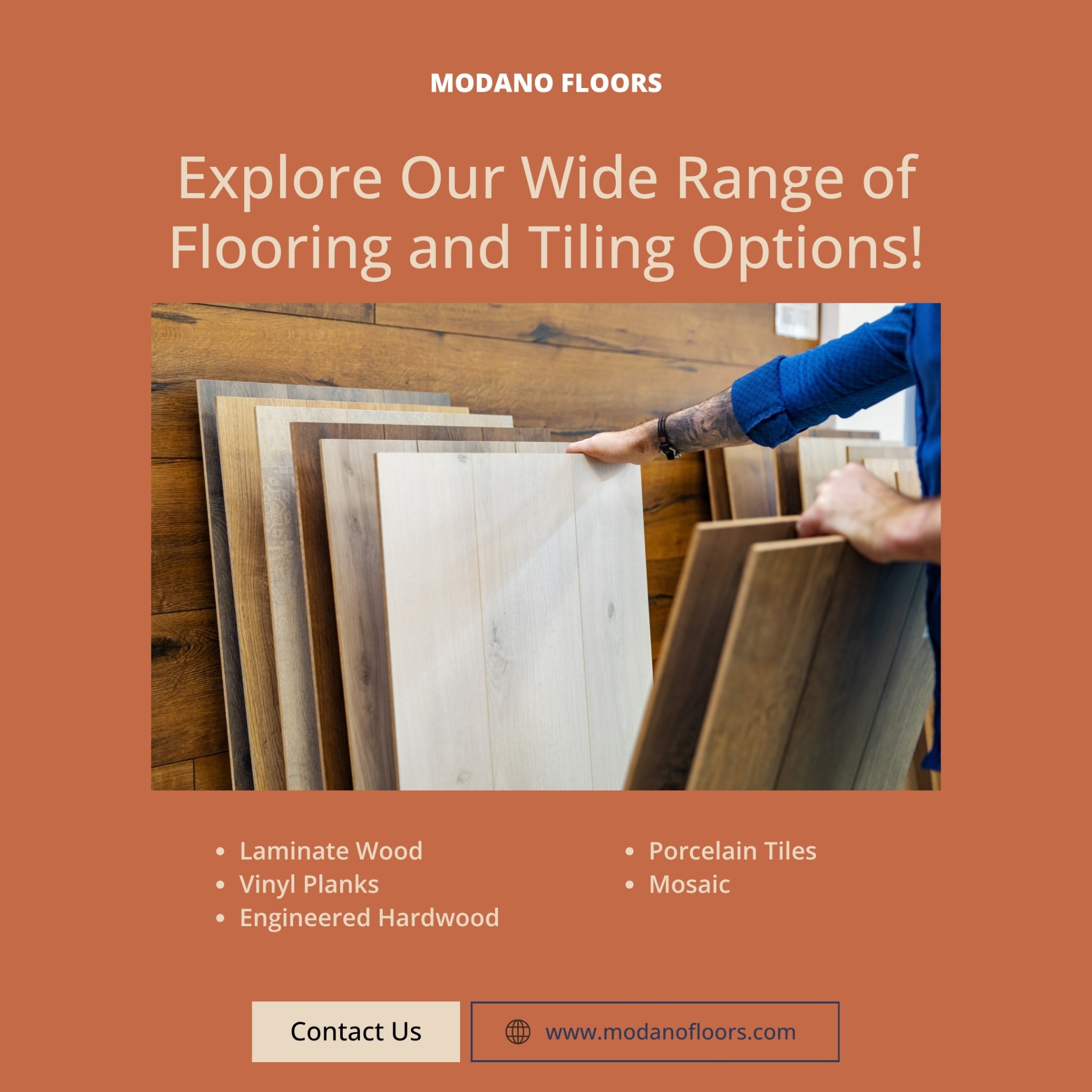 Modano Floors Facebook ad: Let’s be honest, your floors deserve better than…