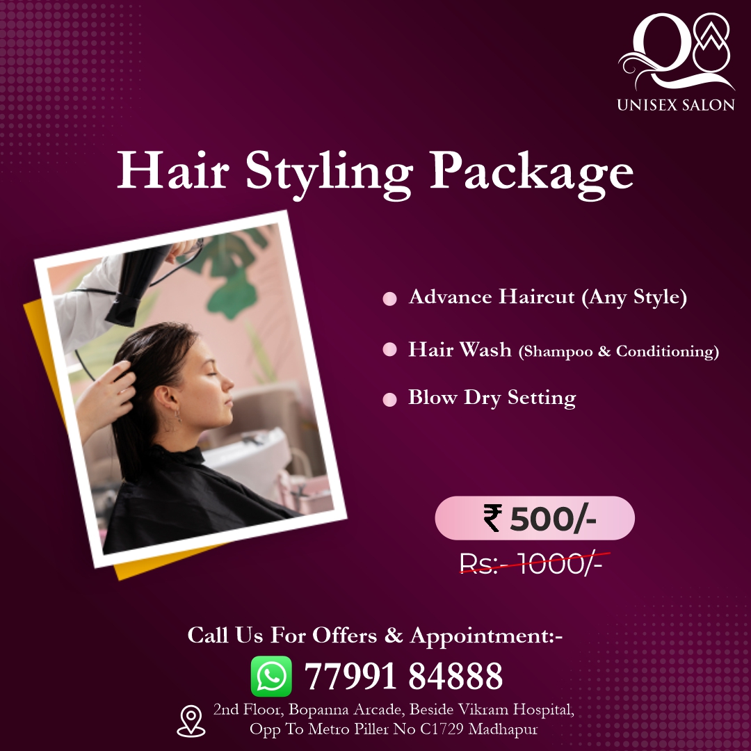 QeightSalon Madhapur Facebook ad