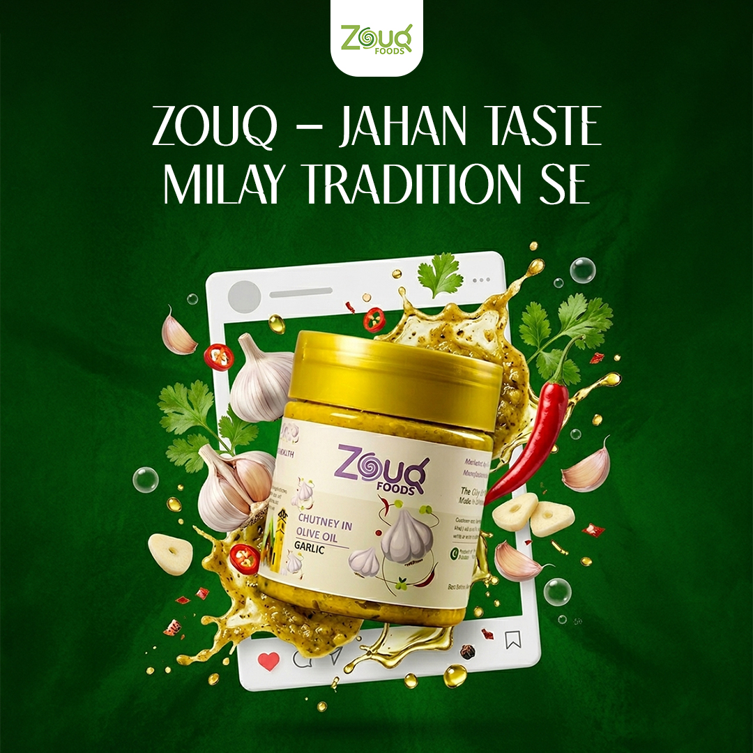 Zouq Foods Facebook ad: زیتون کے تیل میں تیار اچار, صحت اور ذائقہ