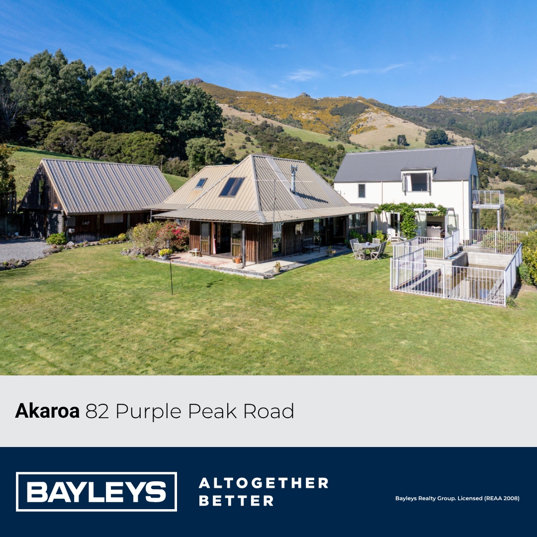 Bayleys Canterbury Facebook ad: 82 Purple Peak Road, Akaroa