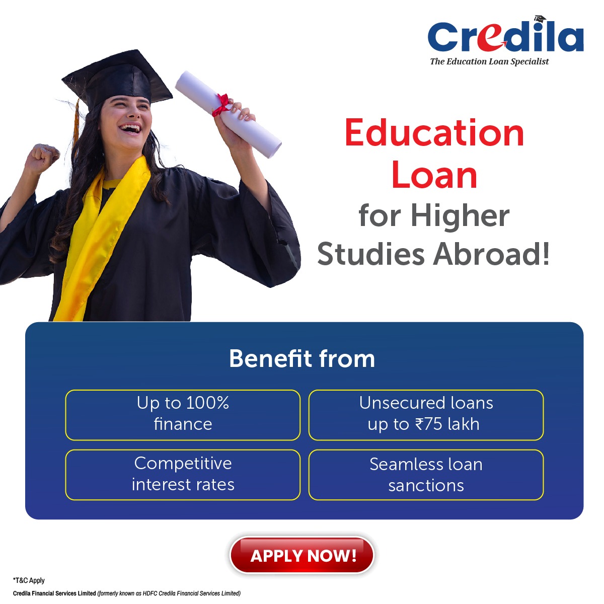 Credila Financial Services Limited Facebook ad