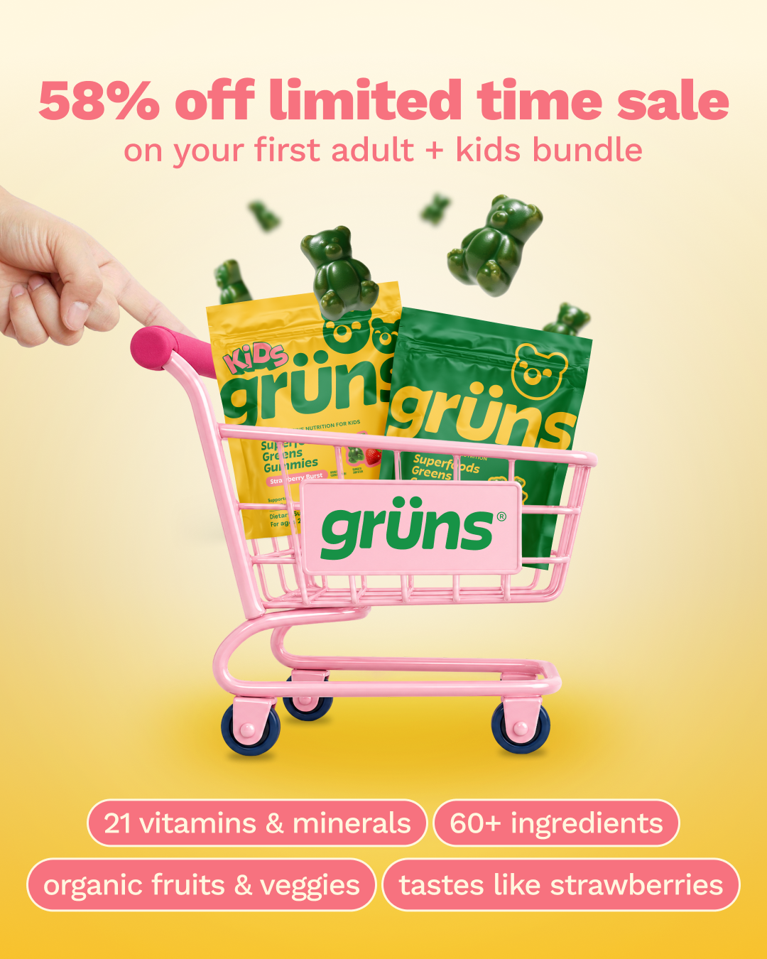 Grüns Kids Facebook ad