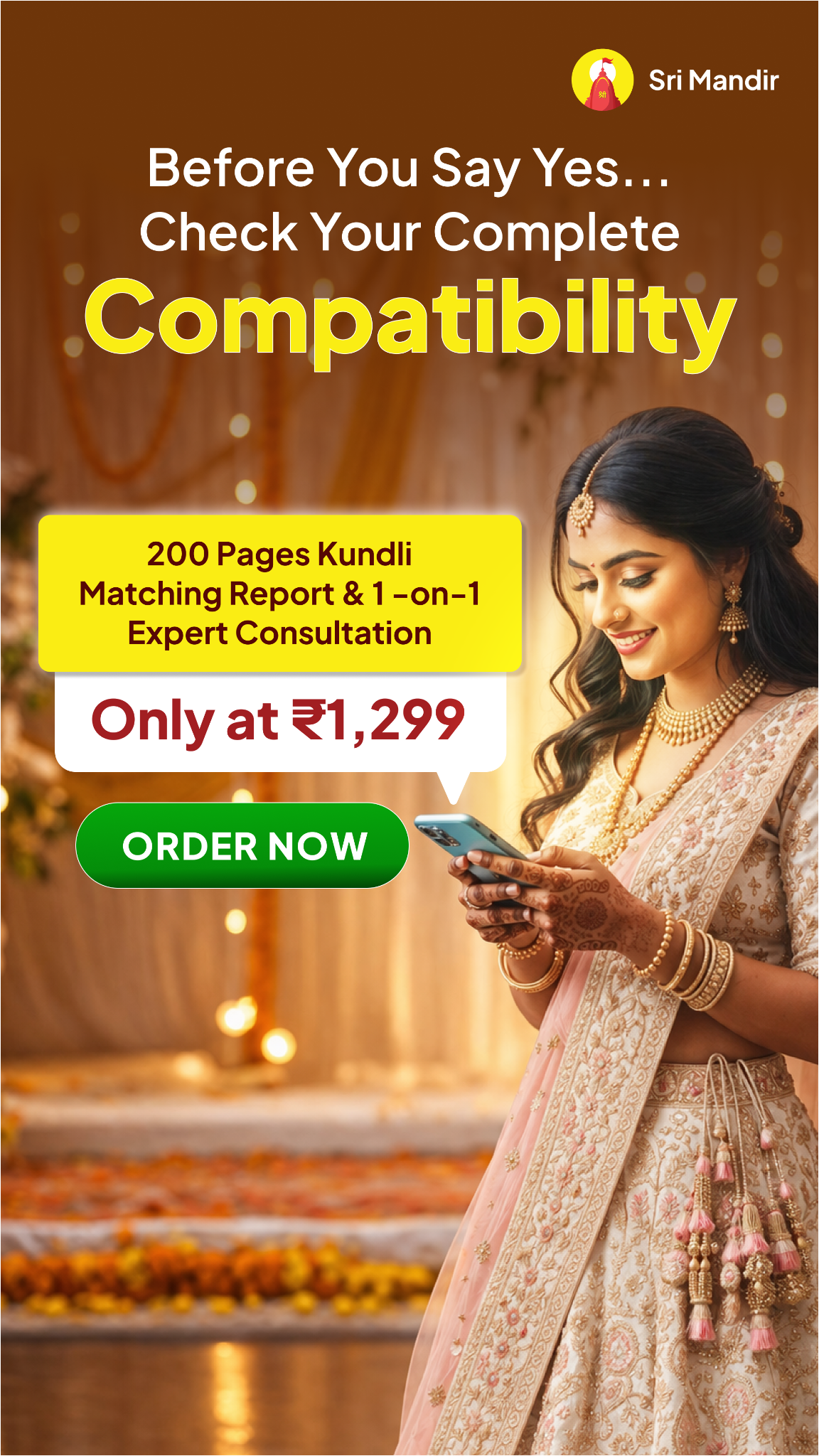 Sri Mandir Facebook ad