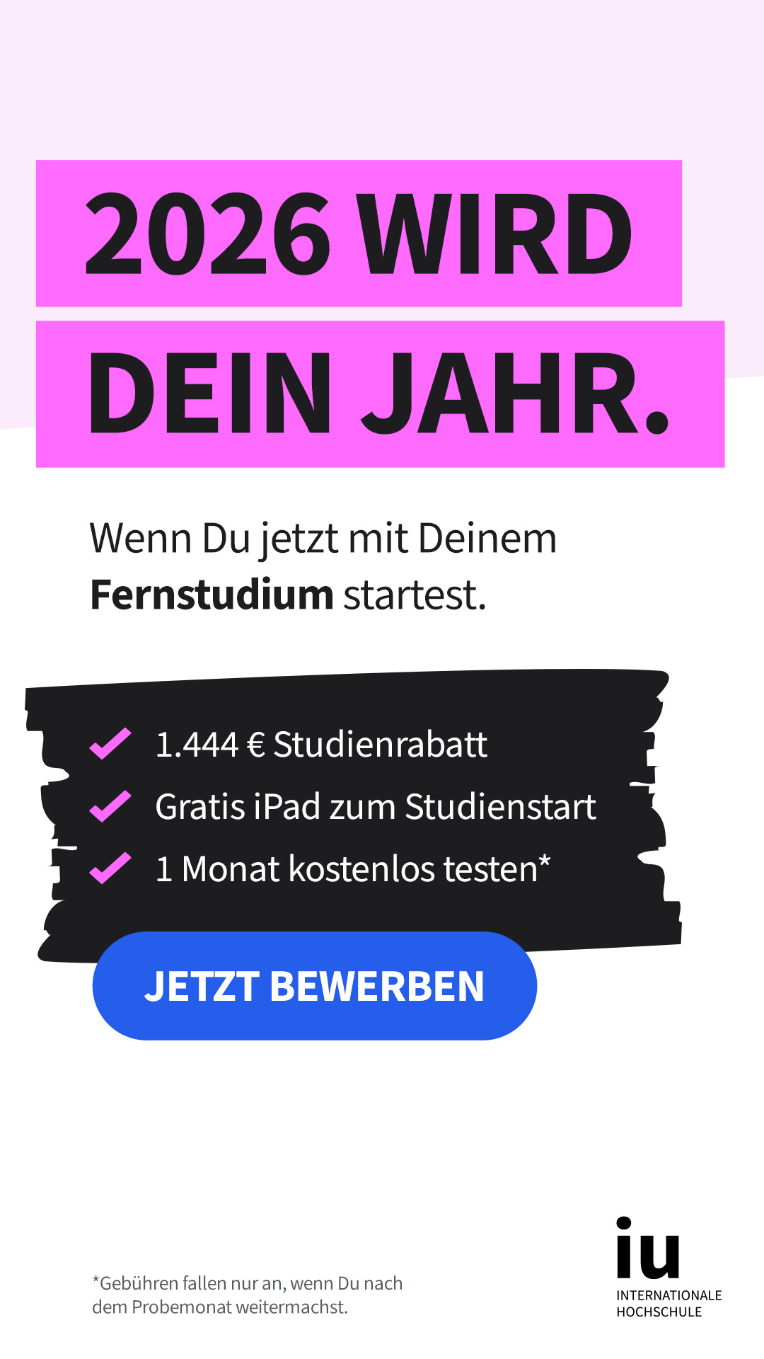 IU Internationale Hochschule Facebook ad