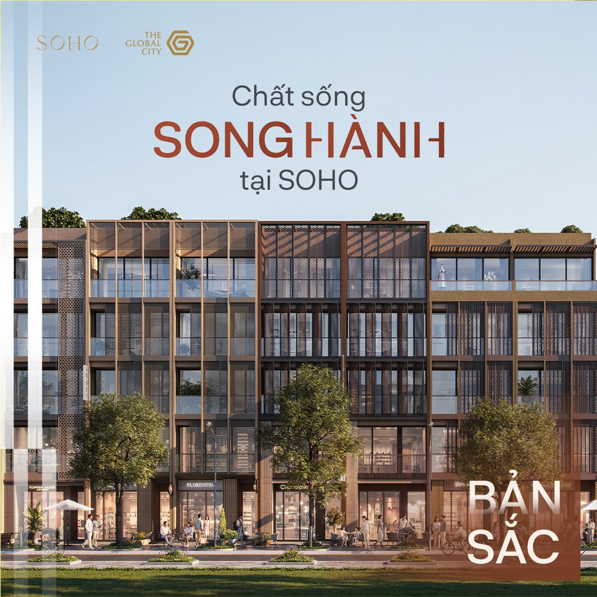 SOHO - The Global City Facebook ad: CẢM NHẬN NHỊP SONG HÀNH TRONG TỪNG BƯỚC…