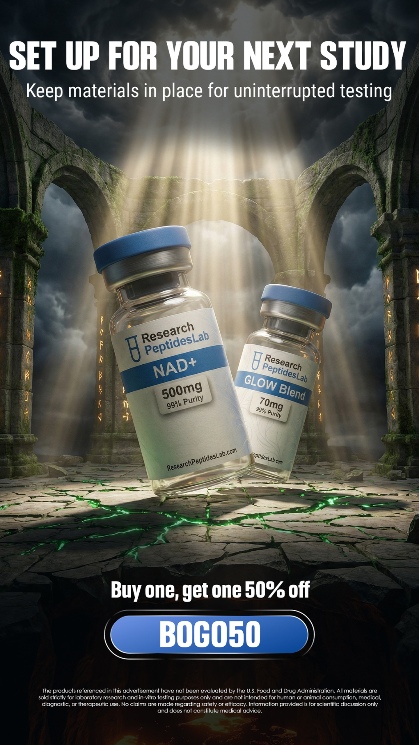 Research Peptides Lab Facebook ad