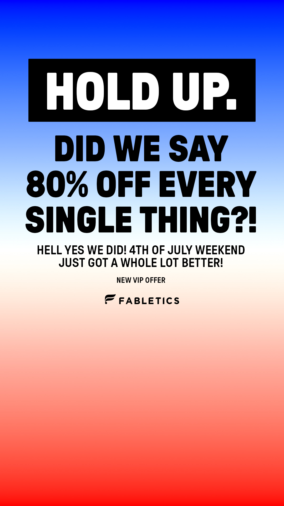 Fabletics Men Facebook ad