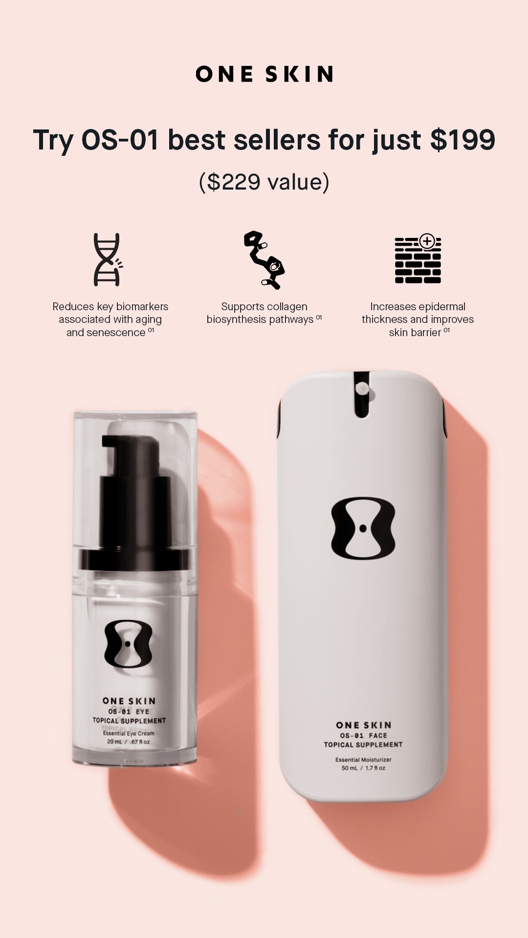OneSkin Facebook ad
