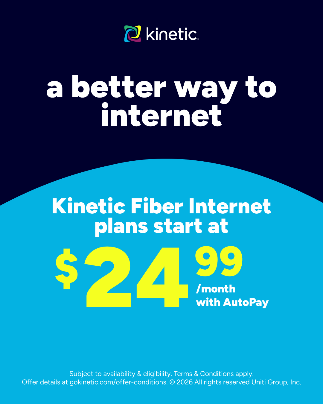 Kinetic Internet Facebook ad