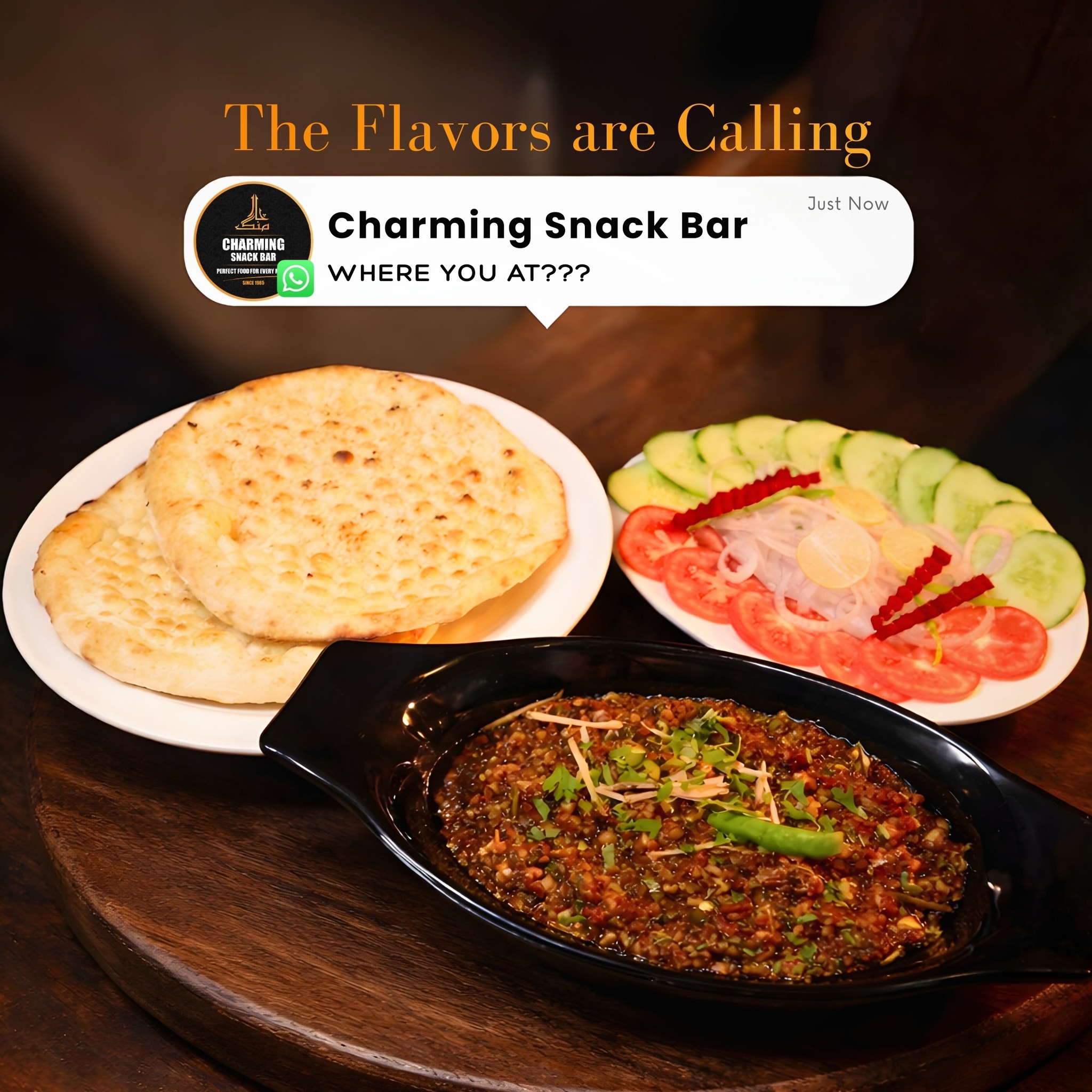 Charming Snack Bar Facebook ad: Order Delicious Balochi Sajji Online In Karachi | Charming…