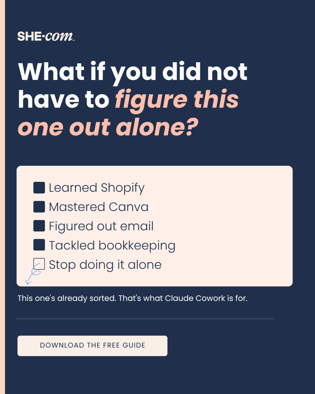 SHE-com Community For Women in Ecommerce Facebook ad