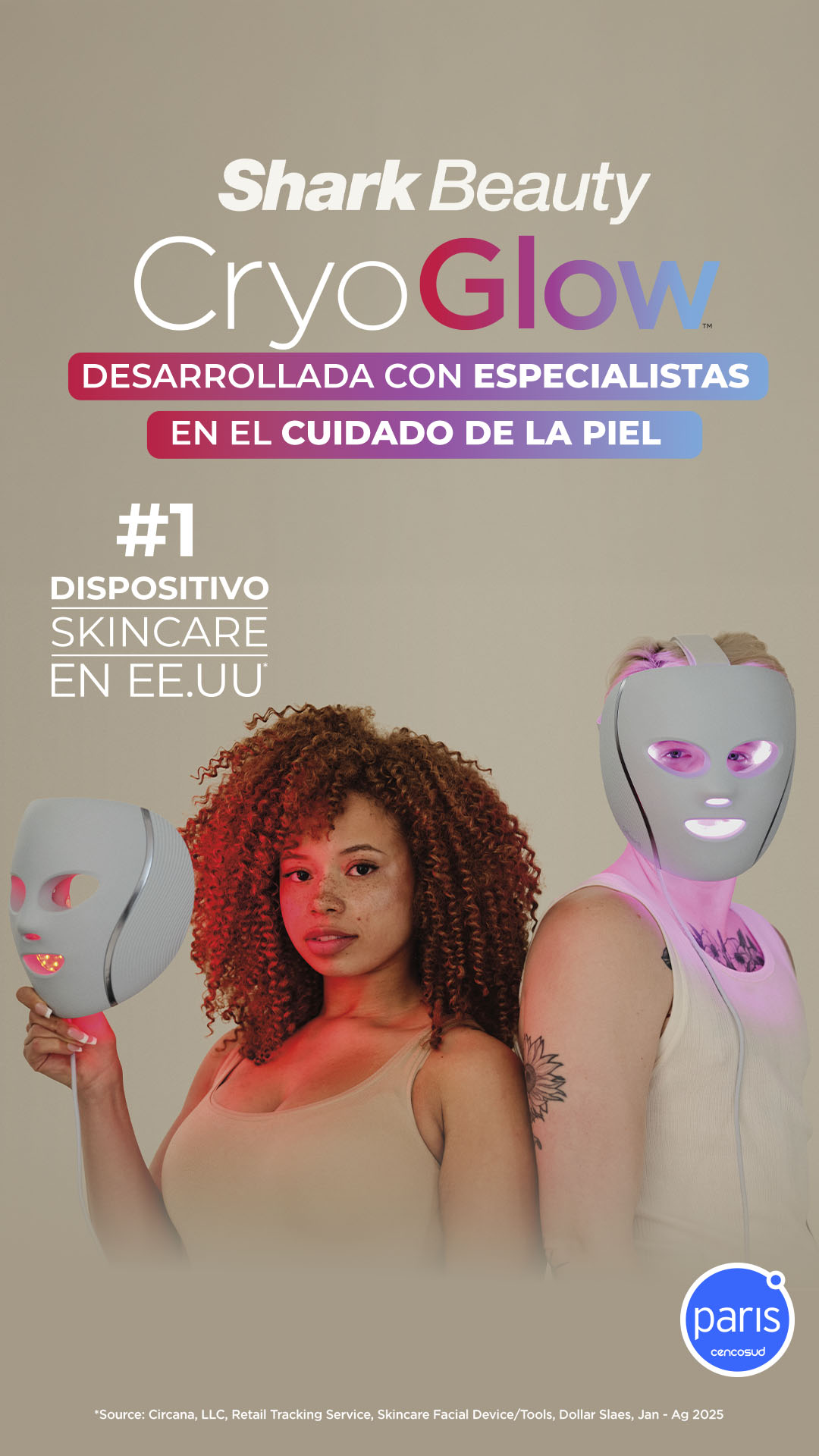 Shark Beauty Chile Facebook ad from Jul 7, 2026