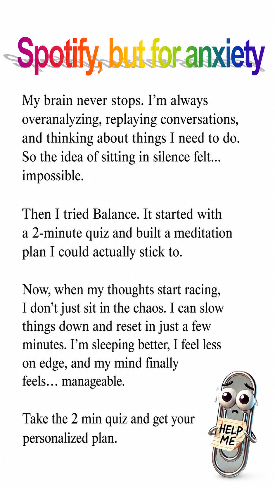 Balance: Meditation & Sleep Facebook ad
