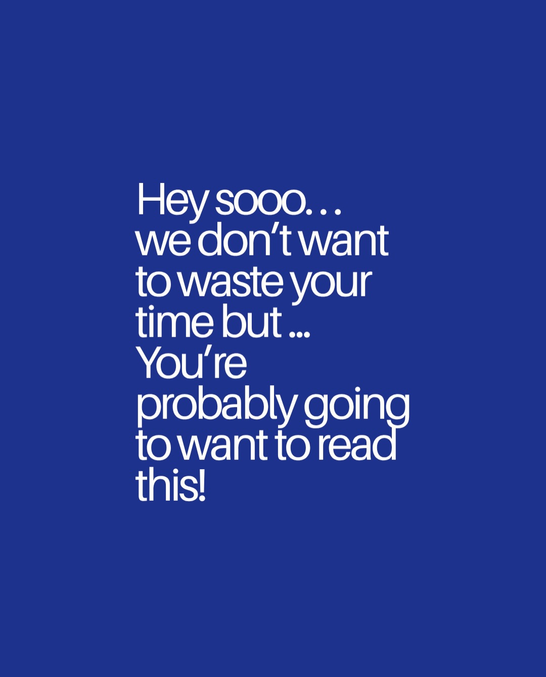 Blueboard Facebook ad: what the post says