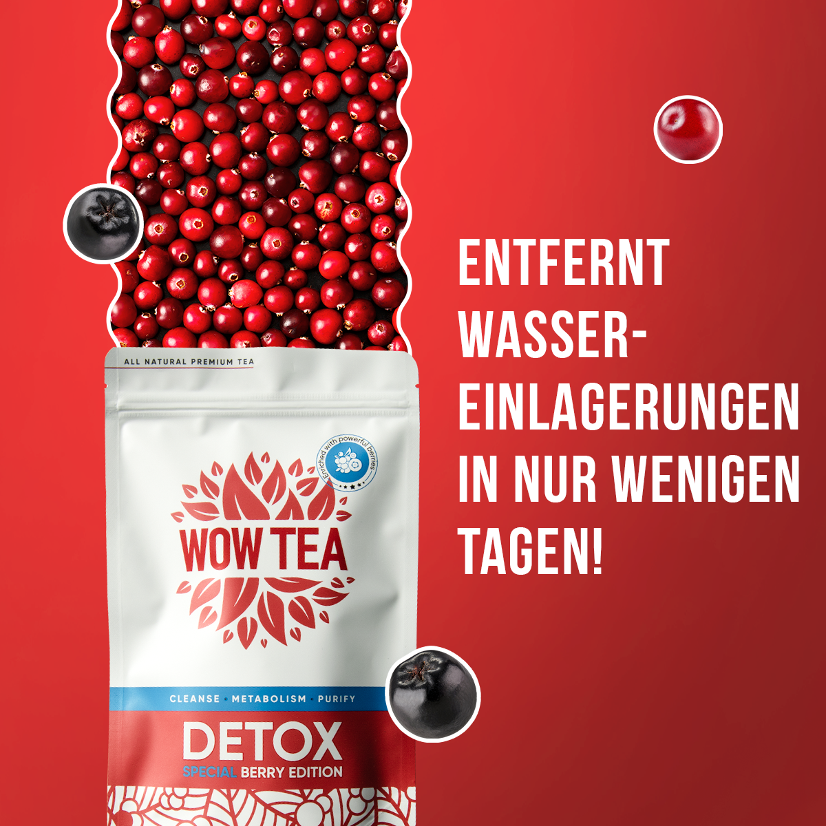 WOW TEA Switzerland Facebook ad