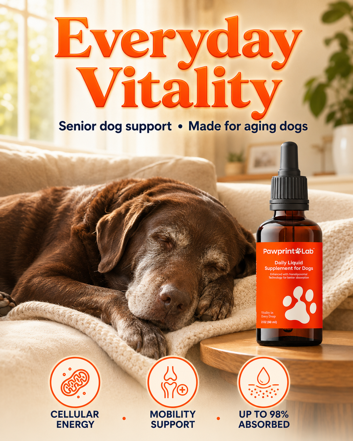 Vet-Approved Pet Products Facebook ad
