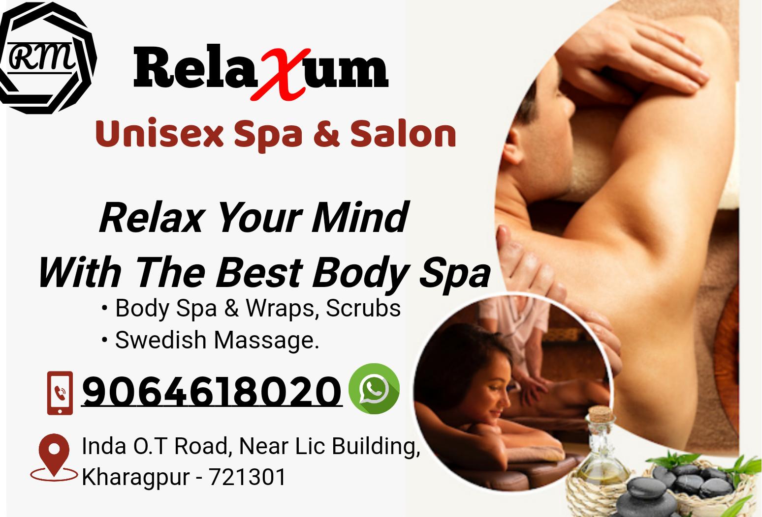 Relaxum Spa & Salon Facebook ad: 9064618020 Relaxum Spa & Salon.