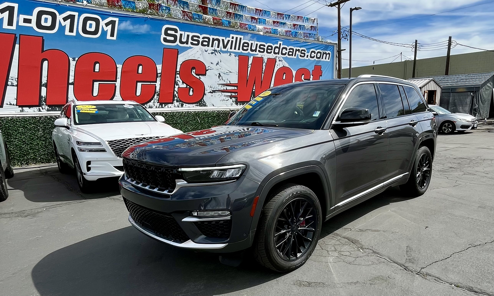 Wheels West Facebook ad: 2022 Jeep Grand Cherokee Summit Reserve 4x4 with…