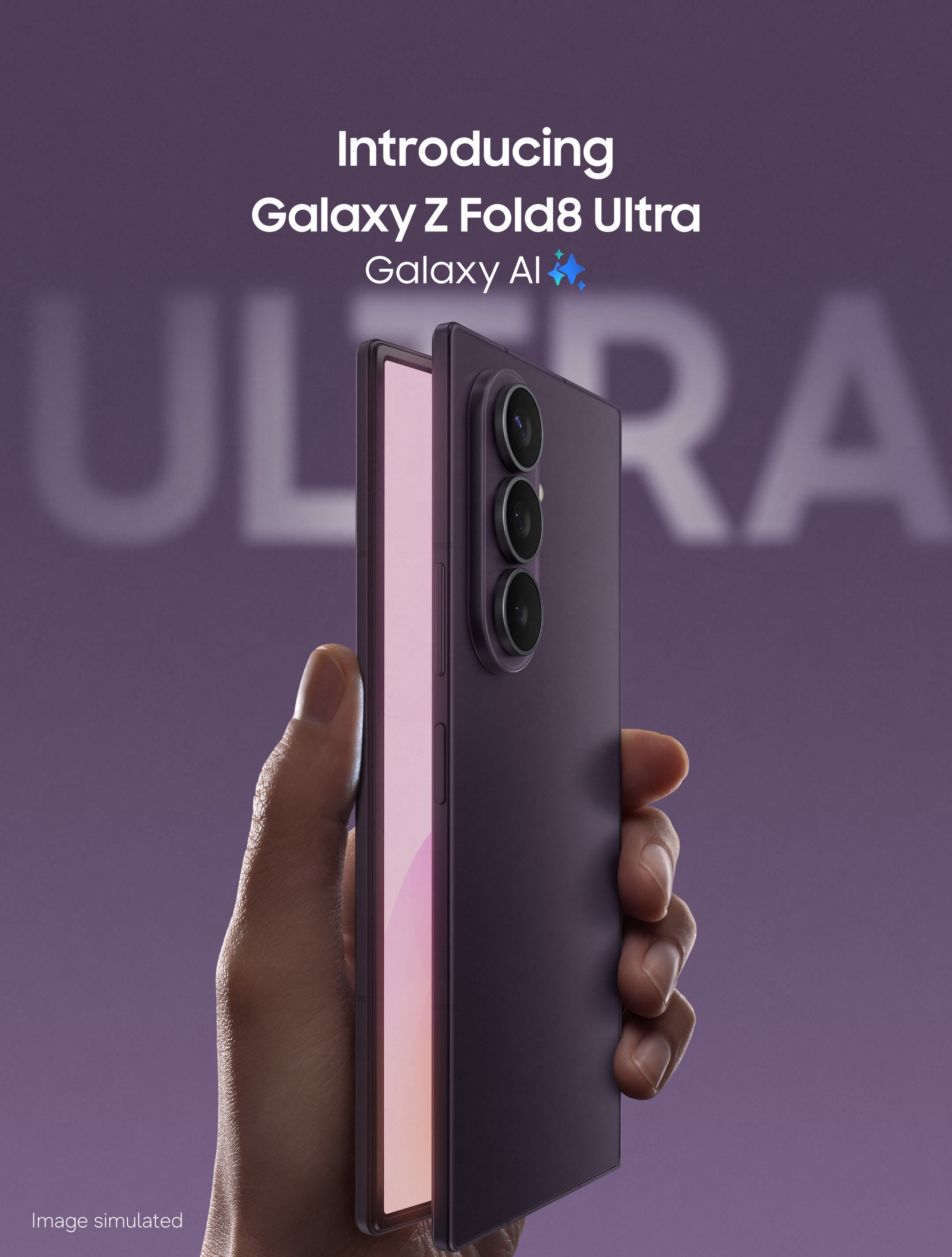 Samsung Facebook ad: Introducing the new the premium upgrade your fold…