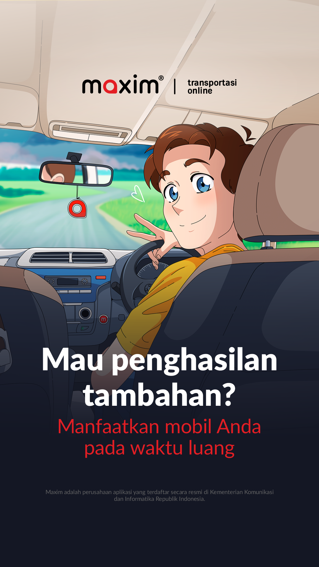 Maxim Driver Indonesia Facebook ad from May 13, 2026