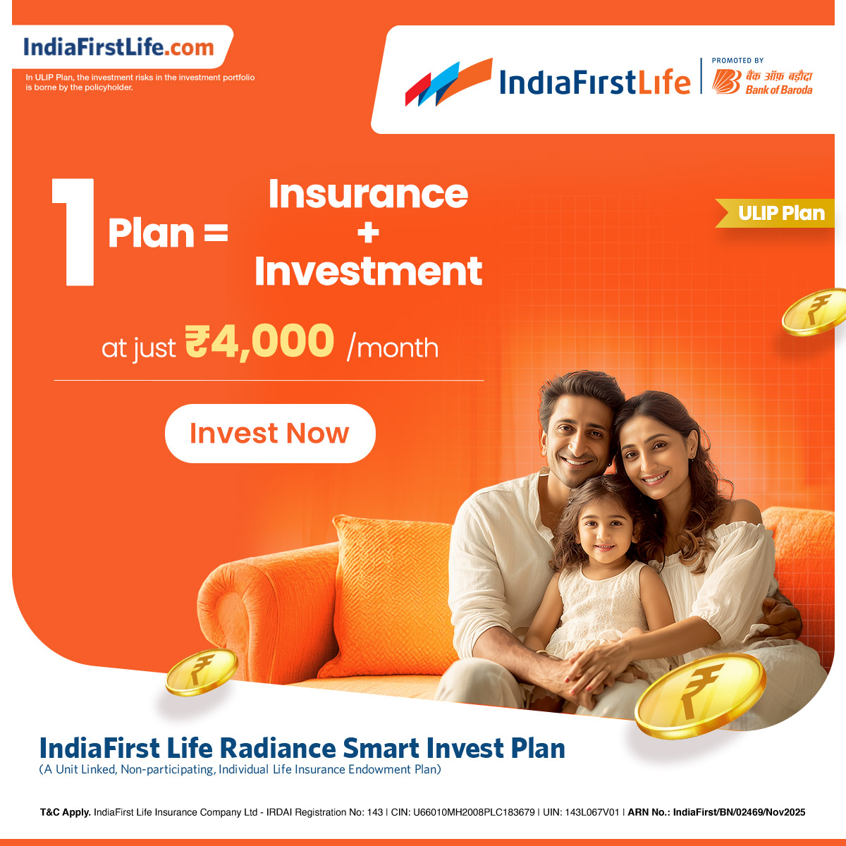 IndiaFirst Life Insurance Facebook ad