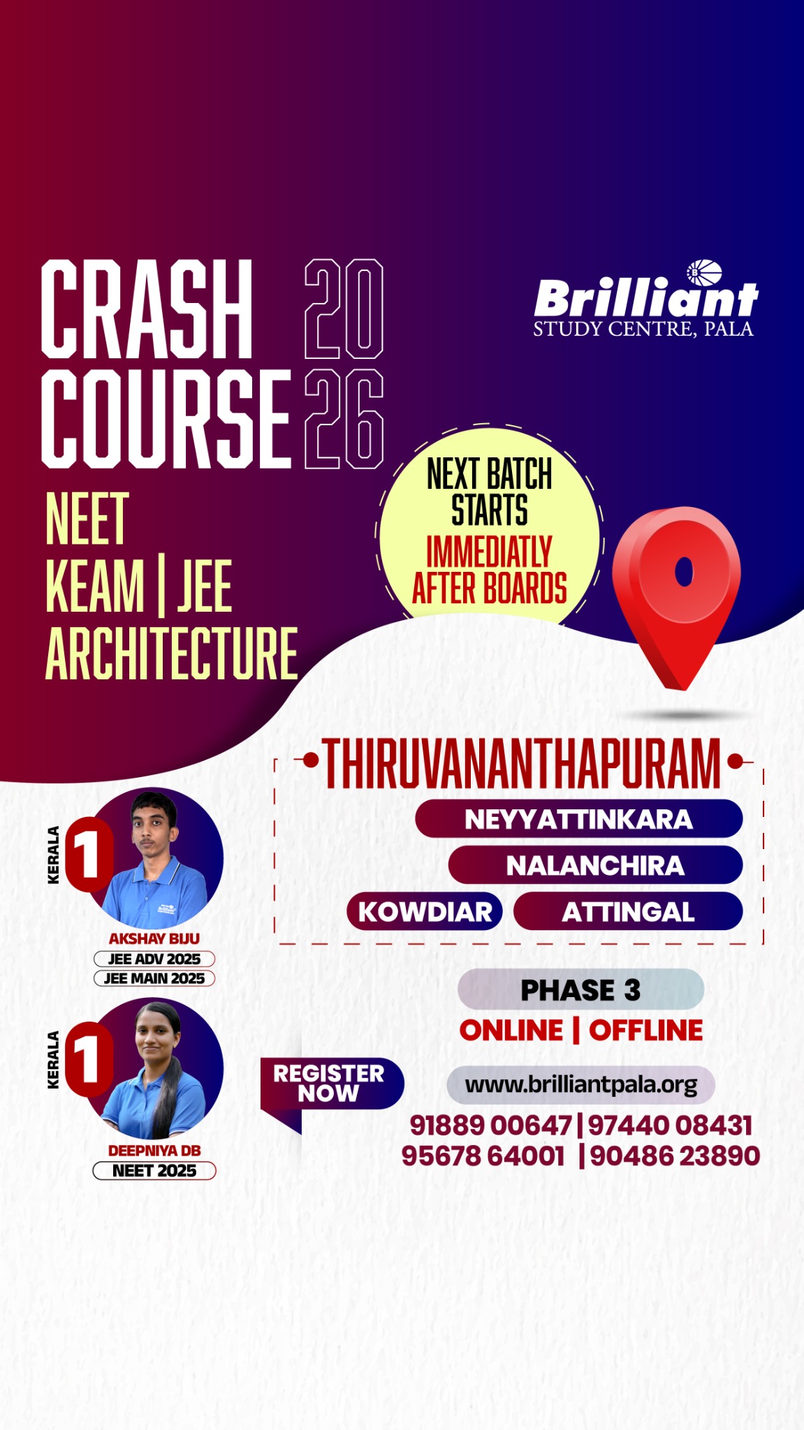 Brilliant Study Centre Pala Facebook ad
