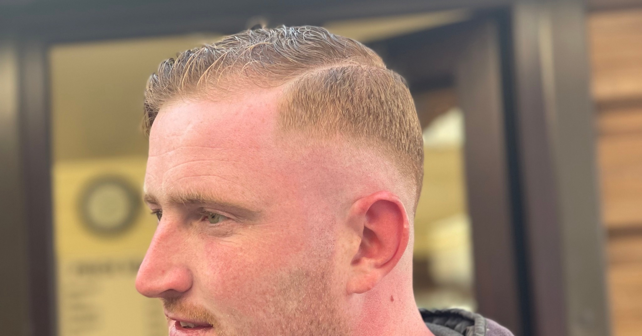 Isaac’s barbers Facebook ad: Barber shop on Manorstonse service station Ballacolla M8…